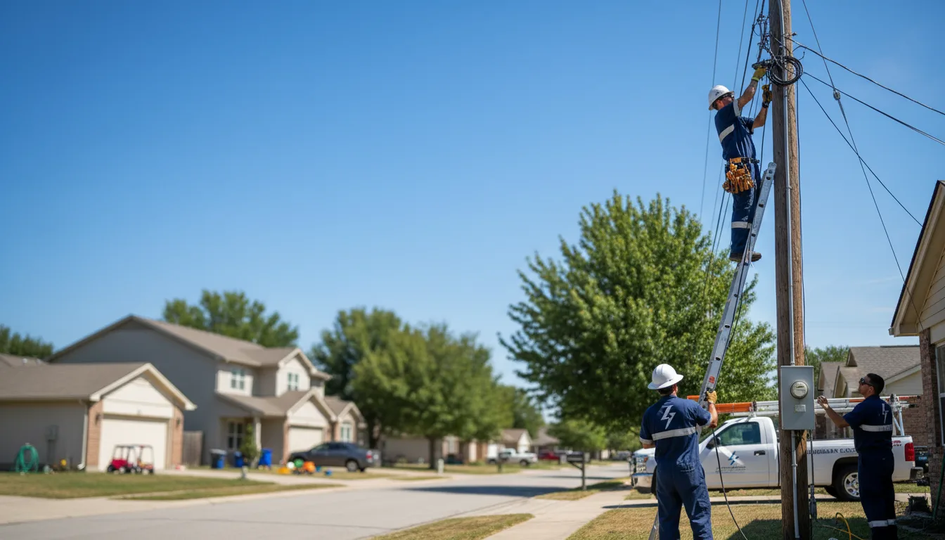 Residential electrician providing installation services in Colonial Heights, VA